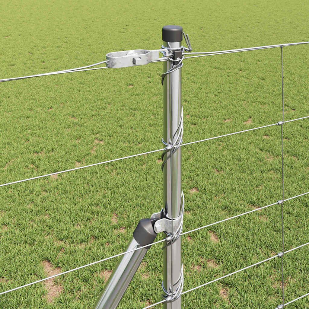 Wildzaun Silber 25 x 1,2 m Verzinkter Stahl